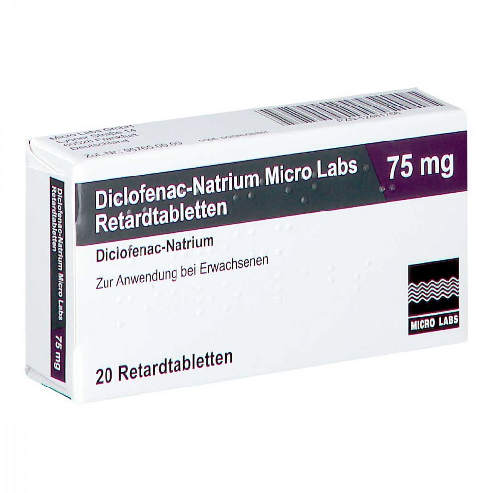 Diclofenac Natrium Micro Labs 75 Mg Retardtabl. (20 stk)