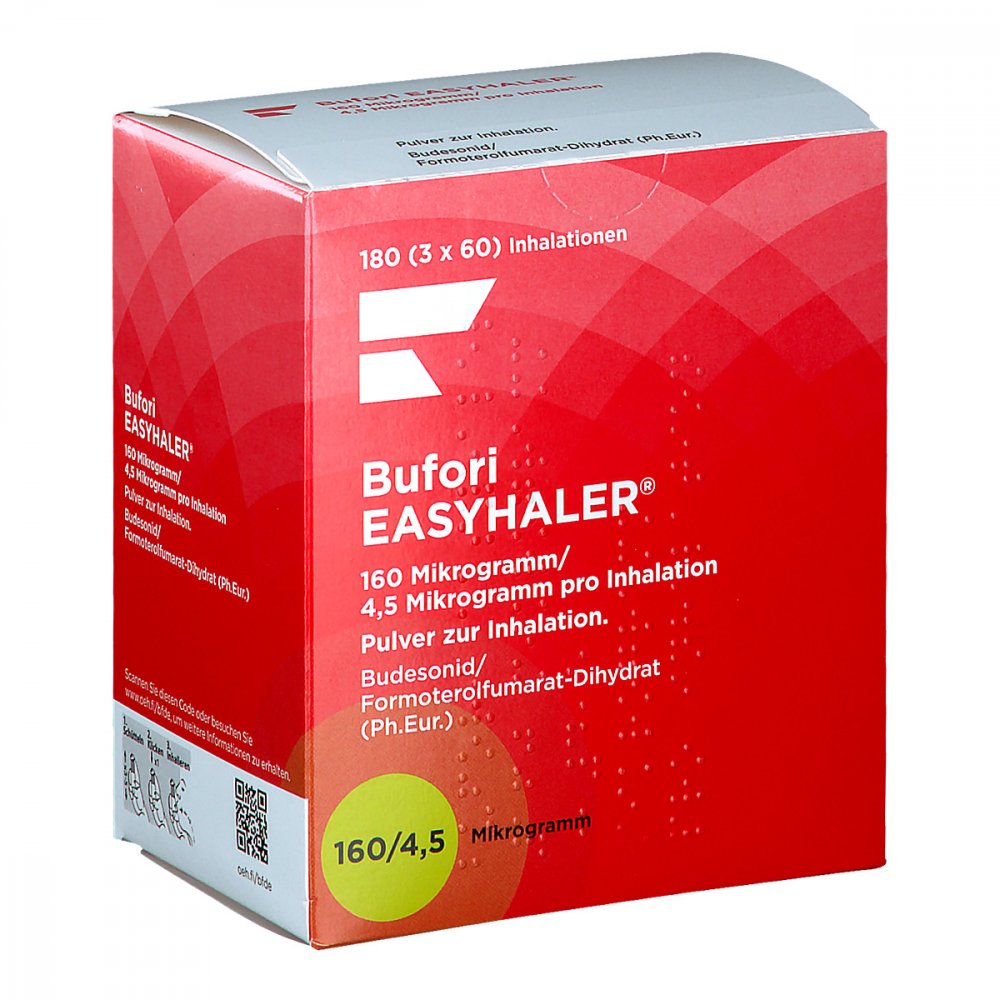 Bufori Easyhaler 160/4,5 Μg/Dosis 3x60 Ed (3 stk)