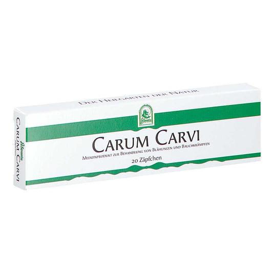 Das Produktfoto zeigt Carum Carvi Zäpfchen 1 G (20 stk) PZN 12496526
