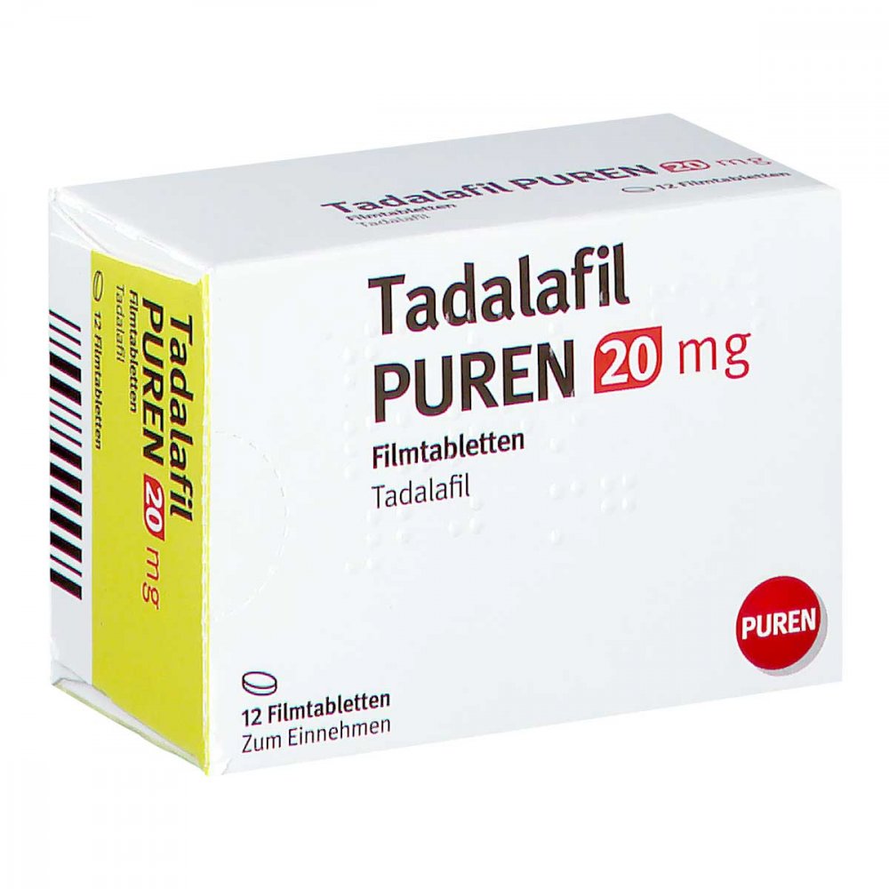 Tadalafil Puren 20 Mg Filmtabletten (12 stk)