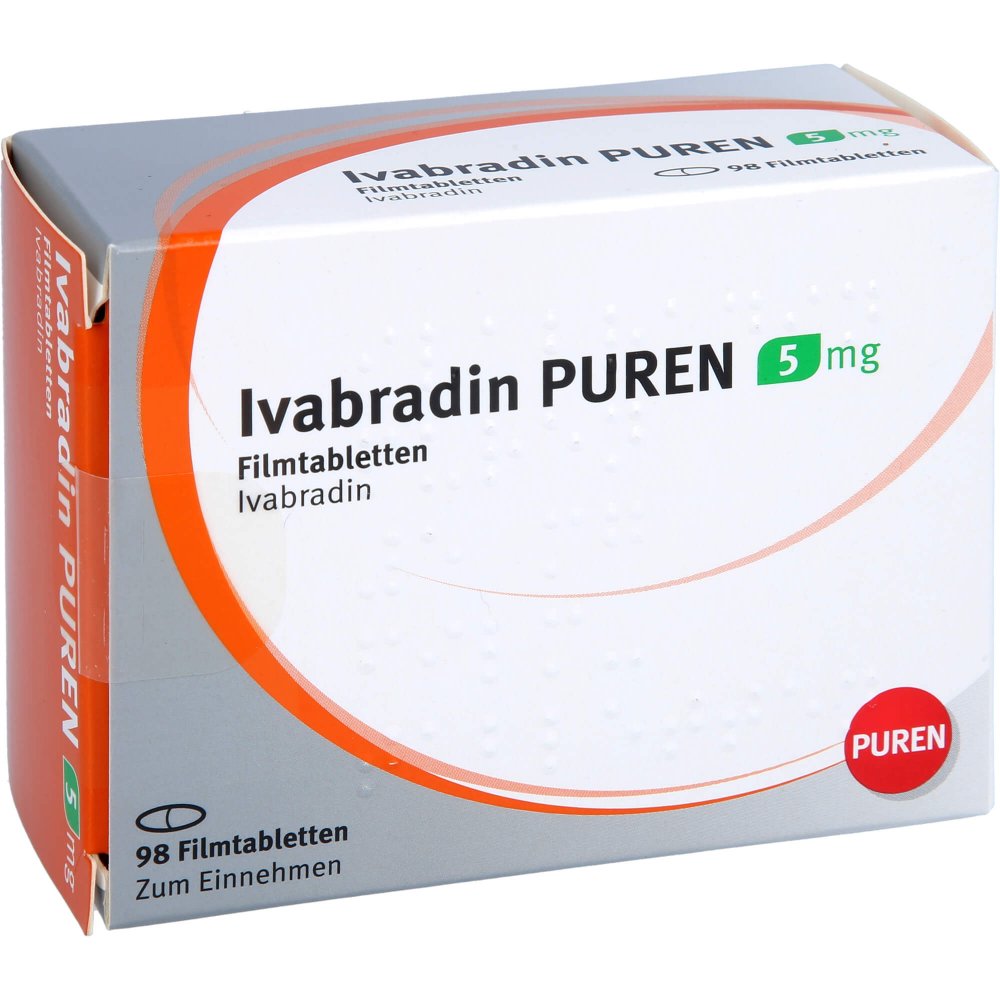 Ivabradin Puren 5 Mg Filmtabletten (98 stk)