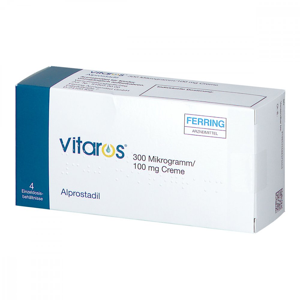 Vitaros 300 Mikrogramm/100 Mg Creme (4 stk)