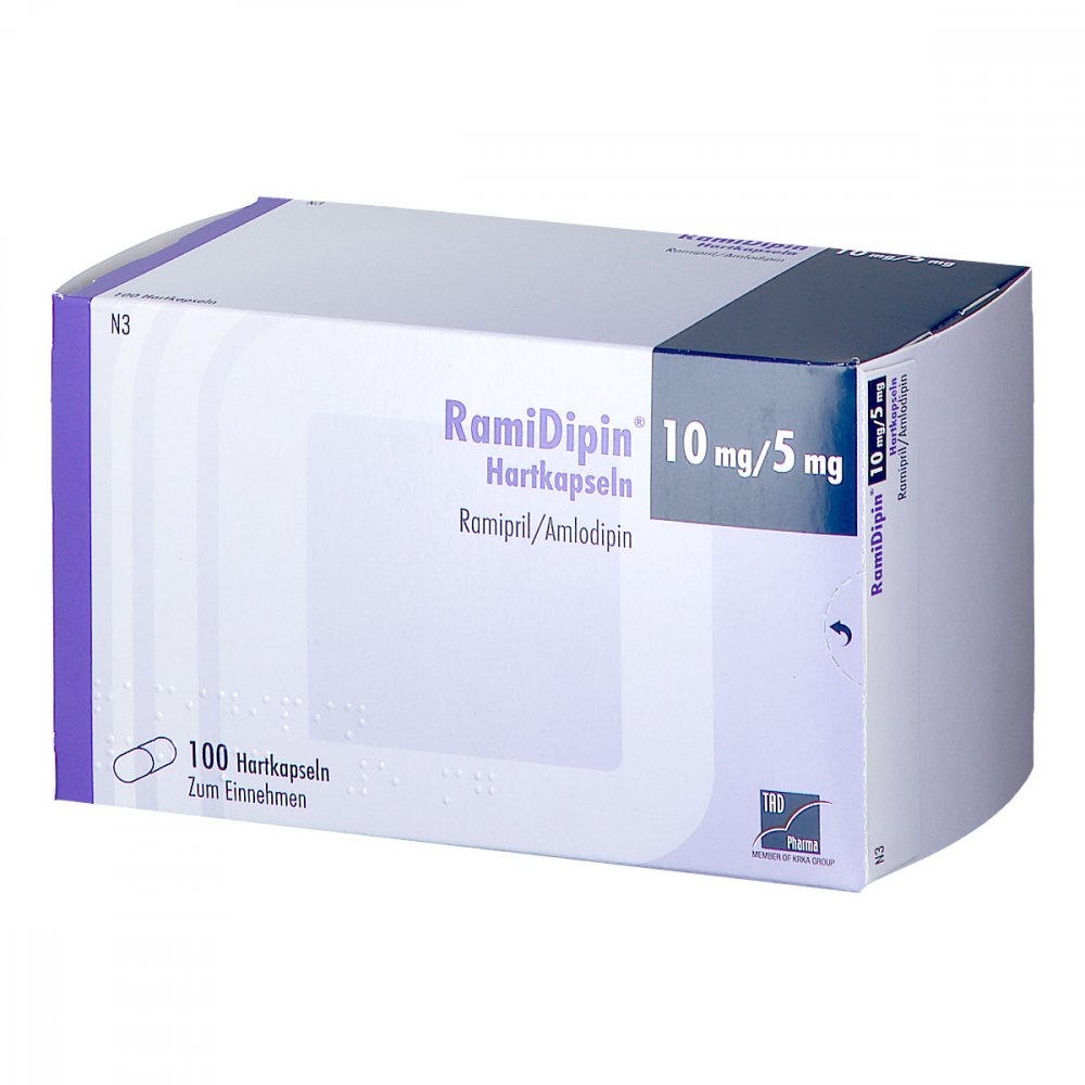 Ramidipin 10 Mg/5 Mg Hartkapseln (100 stk)