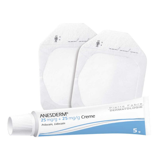 Anesderm 25 Mg/G + 25 Mg/G Creme + 10 Pflaster (5X5 g)