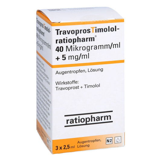 Travoprostimolol-Ratio.40 Μg/Ml + 5 Mg/Ml Augentr. (3X2.5 ml)