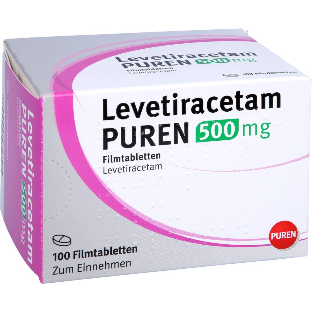 Levetiracetam Puren 500 Mg Filmtabletten (100 stk)