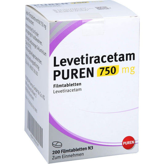 Levetiracetam Puren 750 Mg Filmtabletten (200 stk)