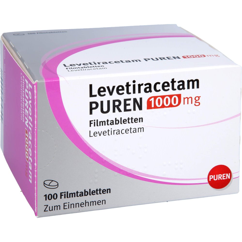 Levetiracetam Puren 1000 Mg Filmtabletten (100 stk)
