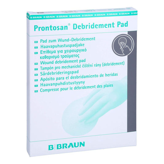 Das Produktfoto zeigt Prontosan Debridement Pad (3 stk) PZN 12539862