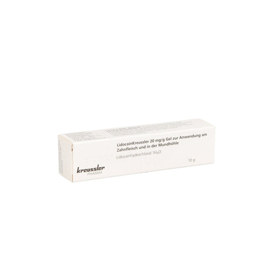 Das Produktfoto zeigt Lidocain Kreussler 20 Mg/G Gel (10 g) PZN 12542166