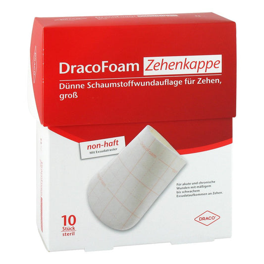 Das Produktfoto zeigt Dracofoam Zehenkappe Groß (10 stk) PZN 12543378