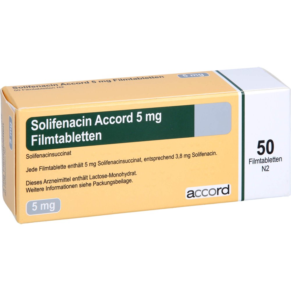 Solifenacin Accord 5 Mg Filmtabletten (50 stk)