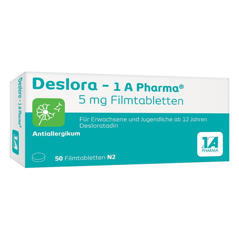 Deslora-1a Pharma 5 Mg Filmtabletten (50 stk)