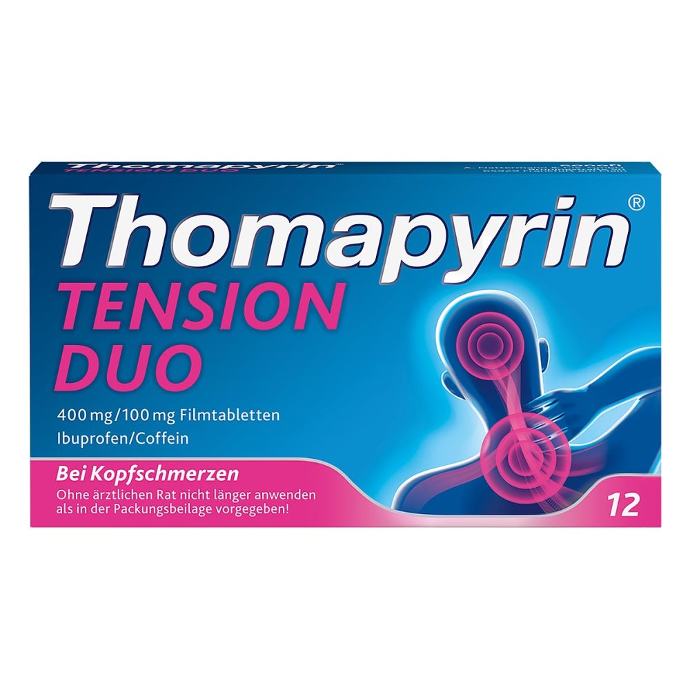 Thomapyrin Tension Duo 400 Mg/100 Mg Filmtabletten (12 stk)