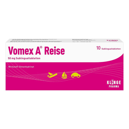 Vomex A Reise 50 Mg Sublingualtabletten (10 stk)