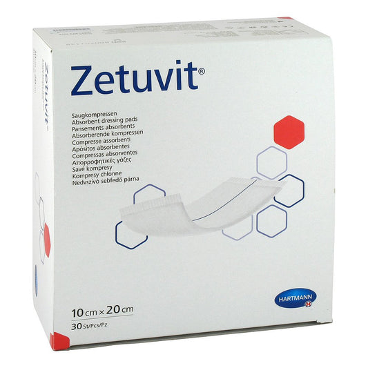 Zetuvit Saugkompressen Unsteril 10x20 Cm (30 stk)