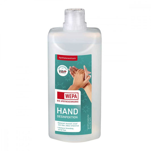 Das Produktfoto zeigt Wepa Handdesinfektion (500 ml) PZN 12567396
