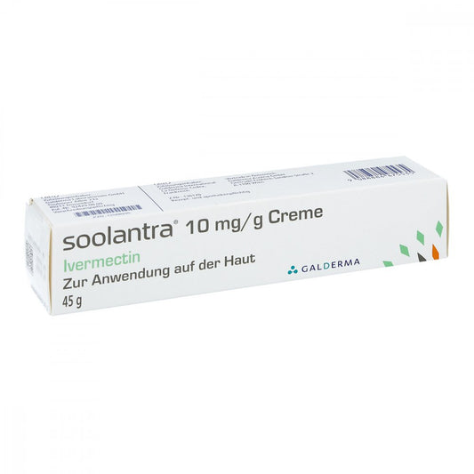 Das Produktfoto zeigt Soolantra 10 Mg/G Creme (45 g) PZN 12568935