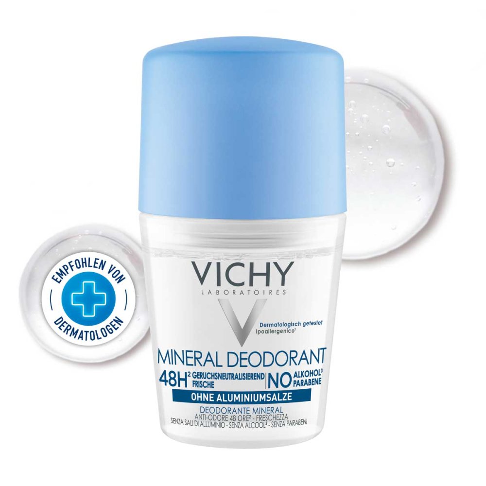 Vichy Deo Roll-On Mineral 48h Ohne Aluminium (50 ml)