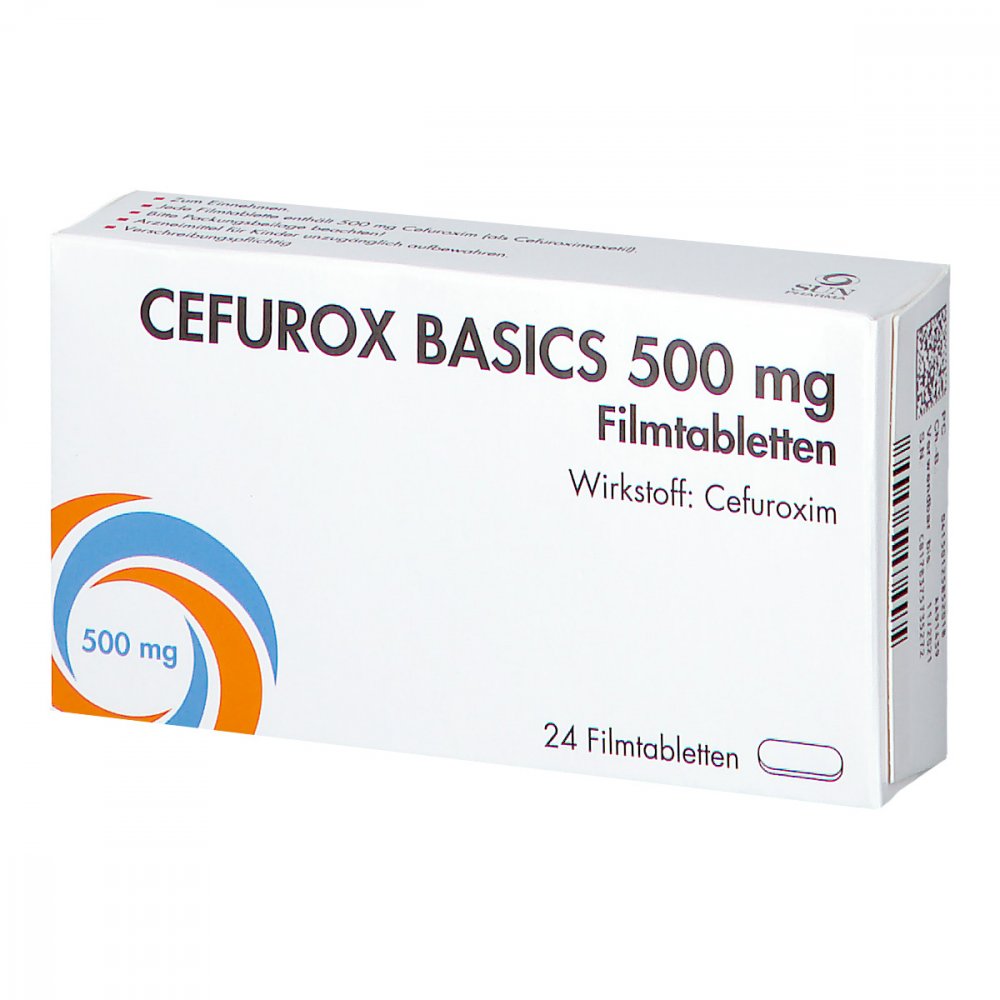 Cefurox Basics 500 Mg Filmtabletten Sun (24 stk)