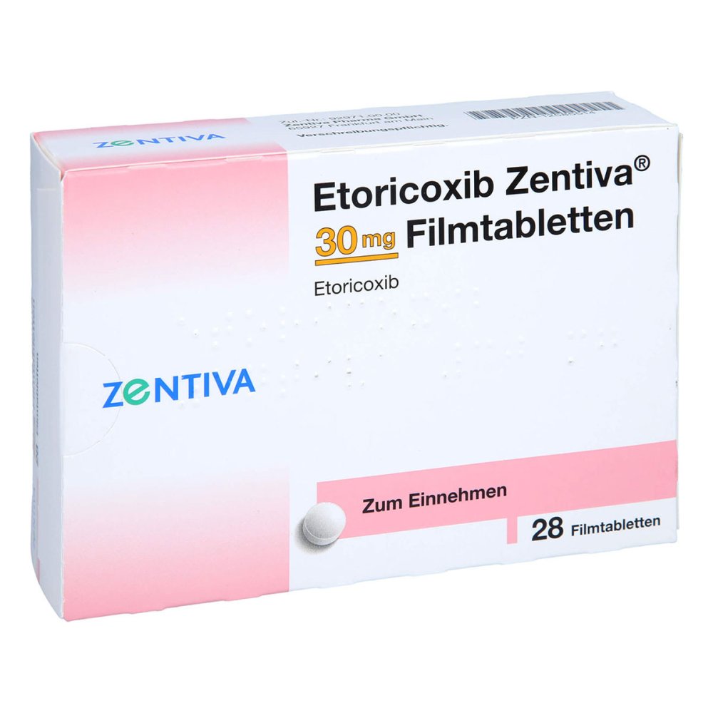Etoricoxib Zentiva 30 Mg Filmtabletten (28 stk)