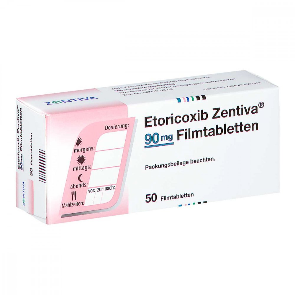 Etoricoxib Zentiva 90 Mg Filmtabletten (50 stk)
