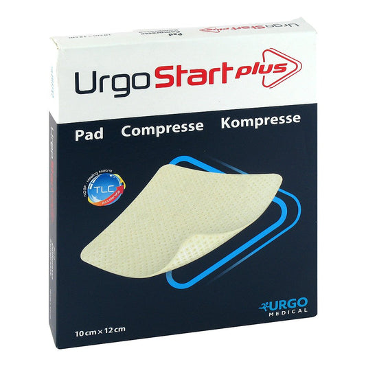 Das Produktfoto zeigt Urgostart Plus Kompresse 10x12 Cm (10 stk) PZN 12596156