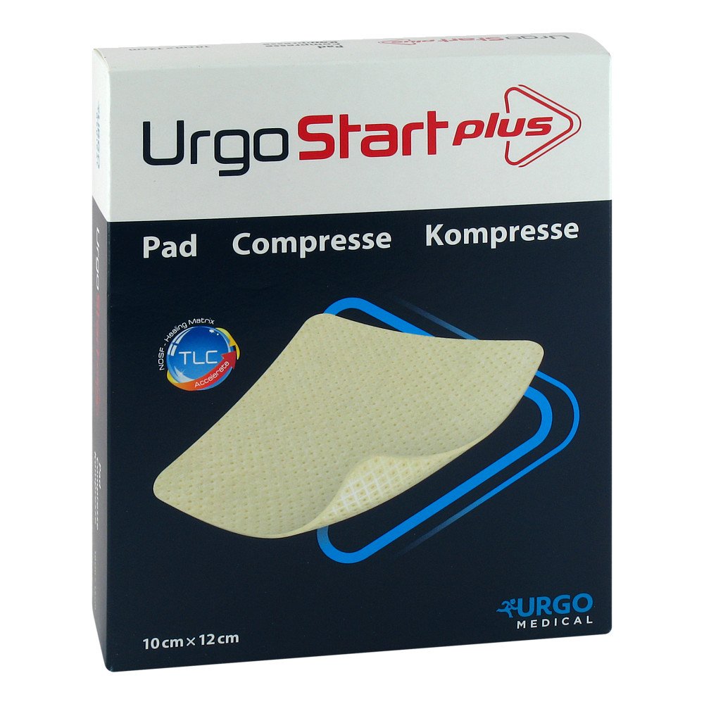 Das Produktfoto zeigt Urgostart Plus Kompresse 10x12 Cm (20 stk) PZN 12596162