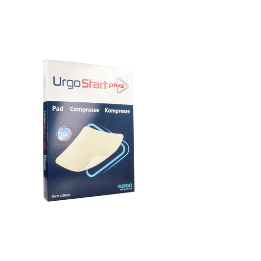 Das Produktfoto zeigt Urgostart Plus Kompresse 15x20 Cm (10 stk) PZN 12596185
