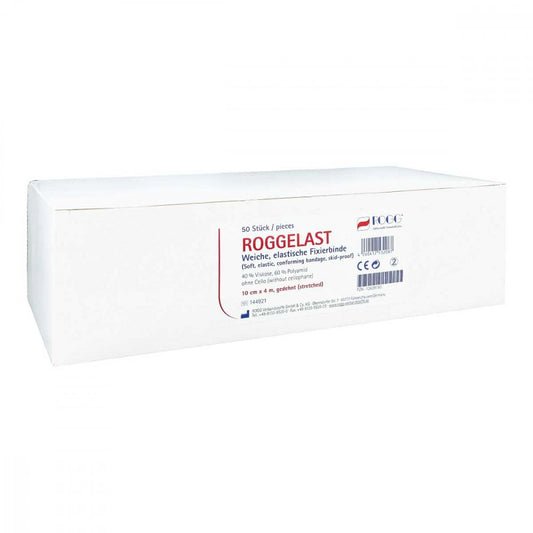 Das Produktfoto zeigt Roggelast Fixierbinden 10 Cmx4 M (50 stk) PZN 12639150
