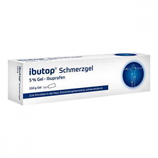 Das Produktfoto zeigt Ibutop Schmerzgel (150 g) PZN 12639629