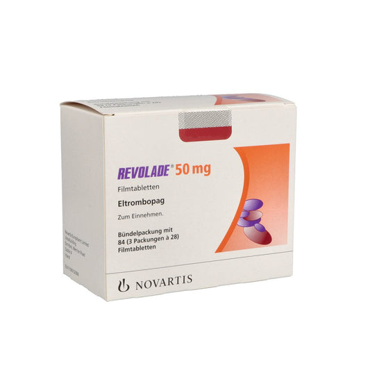 Das Produktfoto zeigt Revolade 50 Mg Filmtabletten (3X28 stk) PZN 12643418