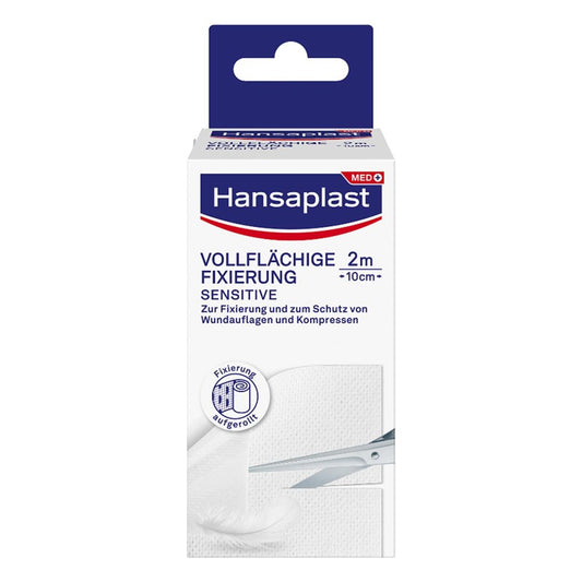Das Produktfoto zeigt Hansaplast Vollflächige Fixierung 10 Cmx2 M (1 stk) PZN 12653291