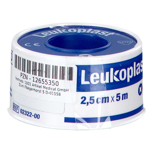 Das Produktfoto zeigt Leukoplast Wasserfest 2,5 Cmx5 M (1 stk) PZN 12655350