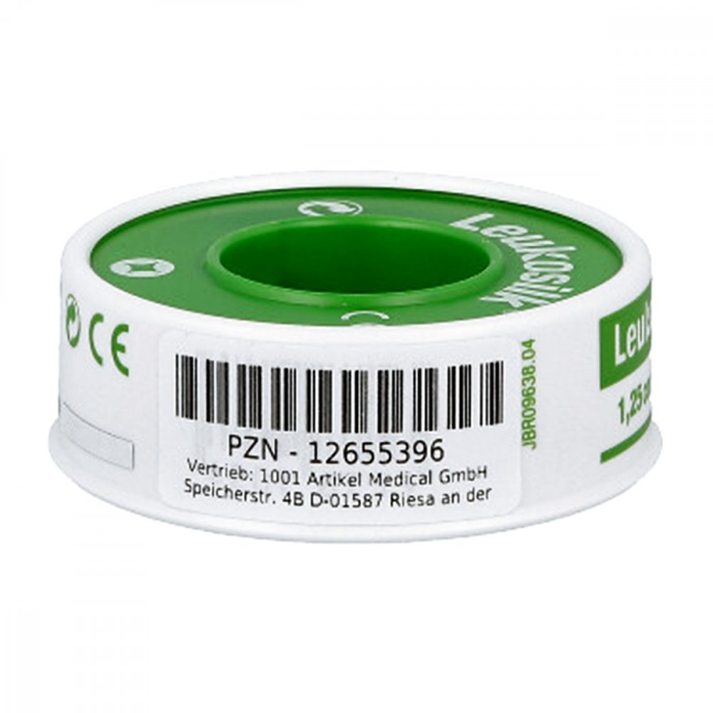 Das Produktfoto zeigt Leukosilk 1,25 Cmx5 M (1 stk) PZN 12655396