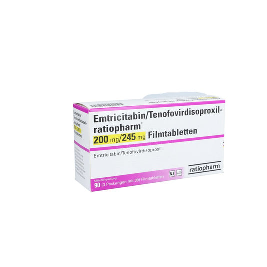 Emtricitabin/Tenofovirdisoproxil-Ratio 200/245 Mg (3X30 stk)