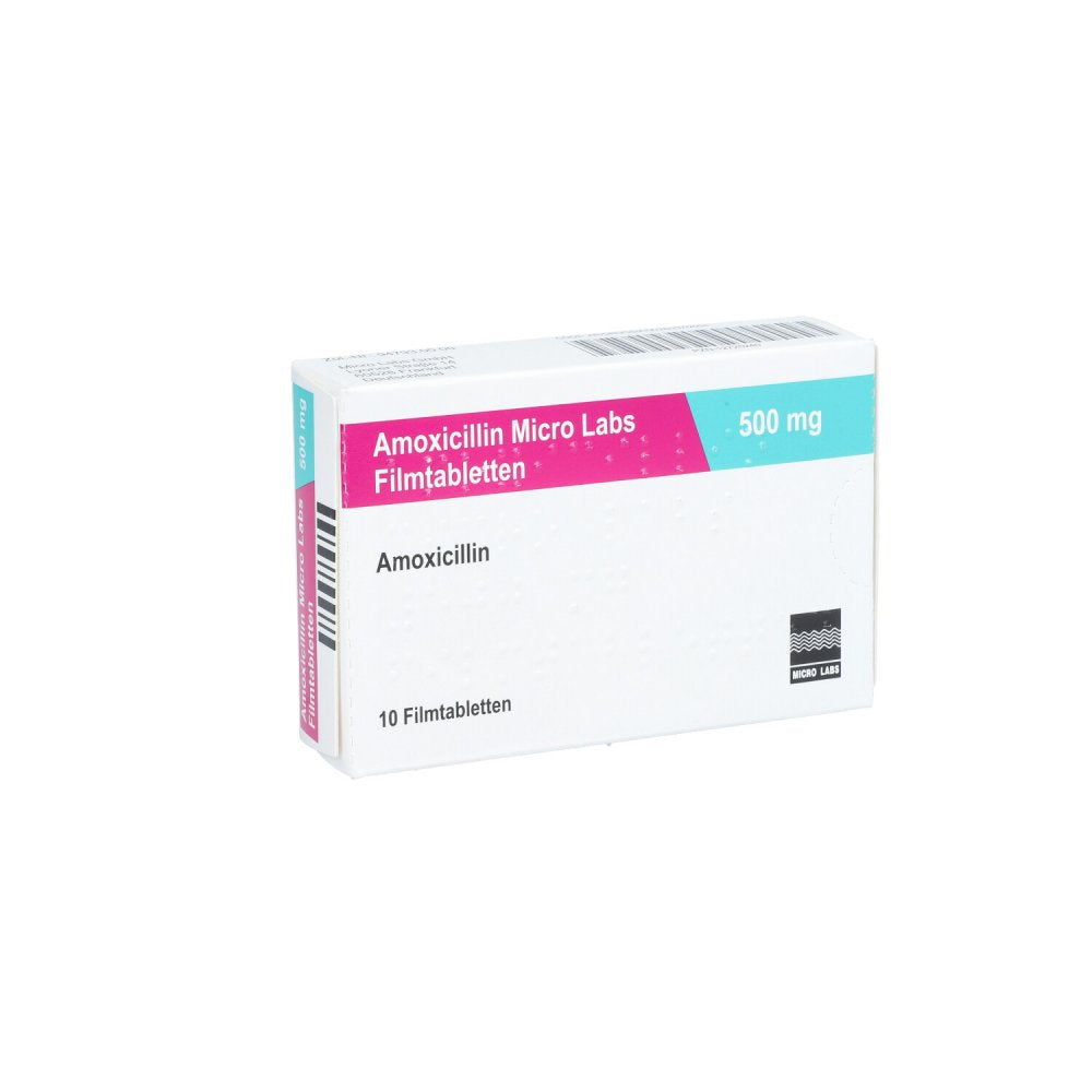 Amoxicillin Micro Labs 500 Mg Filmtabletten (10 stk)