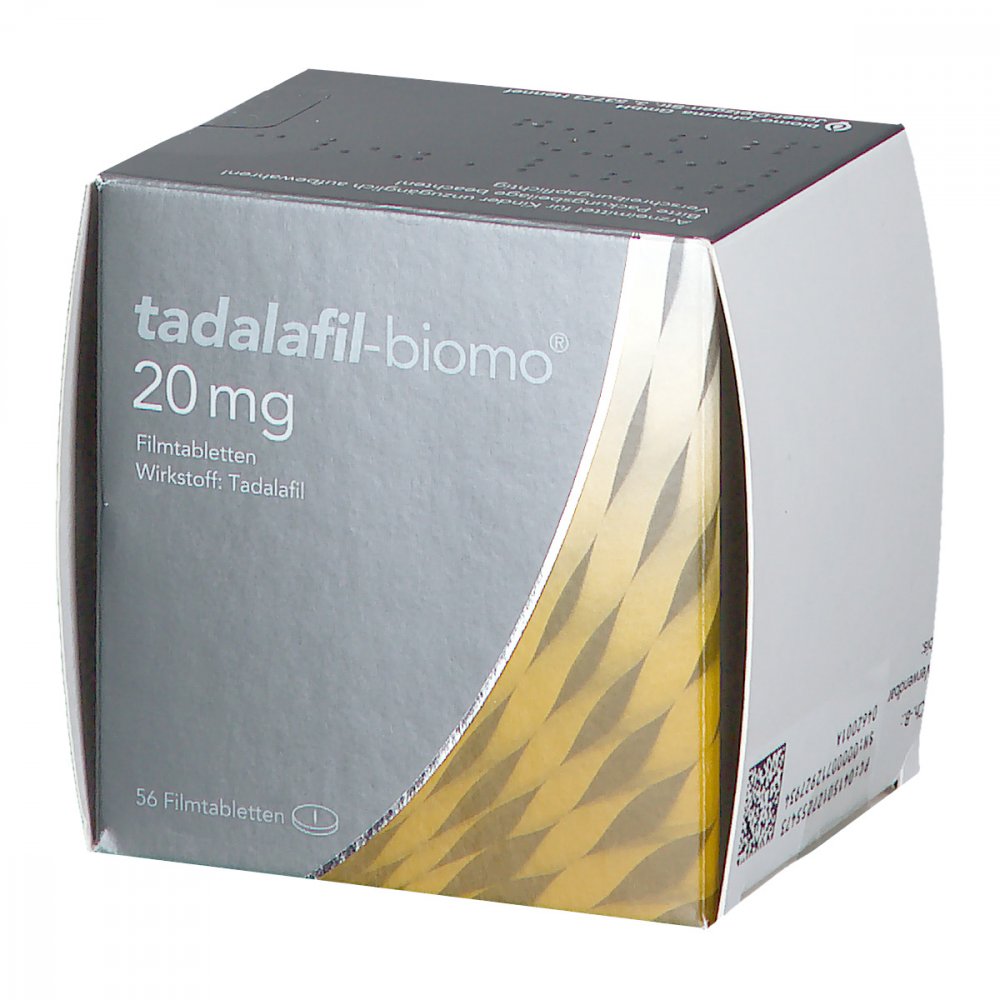 Tadalafil-Biomo 20 Mg Filmtabletten (56 stk)