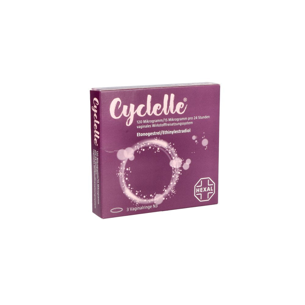 Cyclelle 120 Μg/15 Μg Pro 24 Stunden Vaginalring (3 stk)