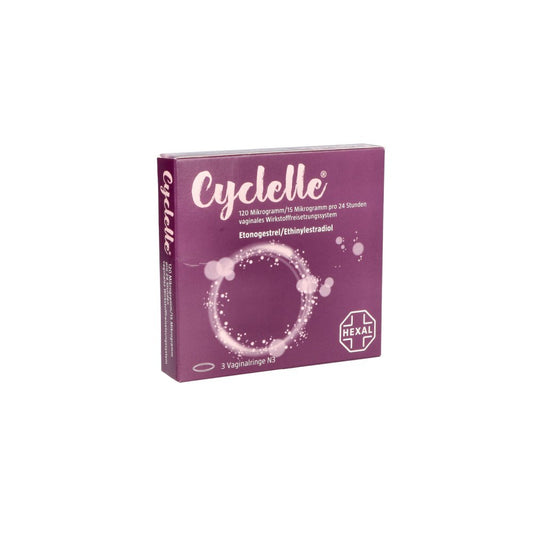 Cyclelle 120 Μg/15 Μg Pro 24 Stunden Vaginalring (3 stk)