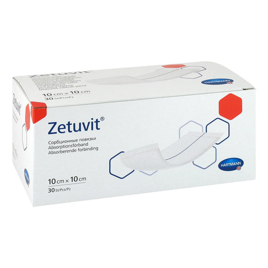 Das Produktfoto zeigt Zetuvit Saugkompressen Unsteril 10x10 Cm (30 stk) PZN 12726506