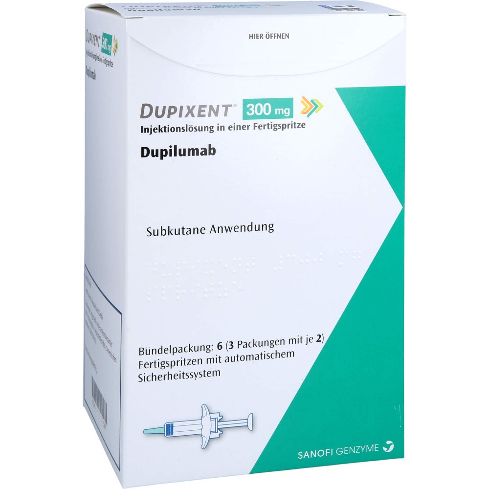 Dupixent 300 Mg Inj.-Lsg.I.E.Fertigspr.M.Sich.Sys. (6 stk)