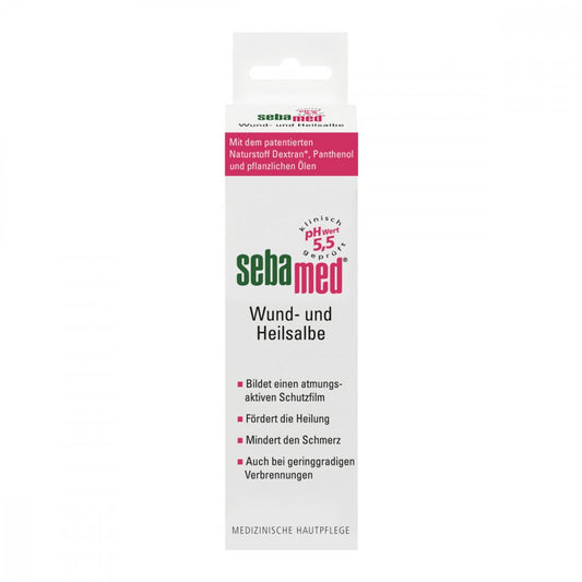 Das Produktfoto zeigt Sebamed Wund- Und Heilsalbe (50 ml) PZN 12728089