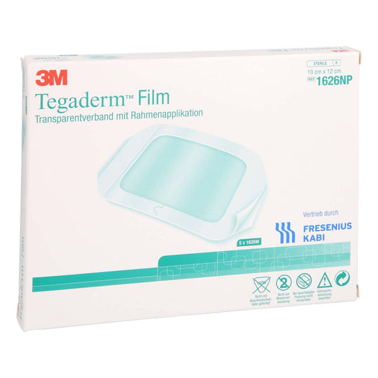 Das Produktfoto zeigt Tegaderm Film 10x12 Cm 1626np (5 stk) PZN 12730867
