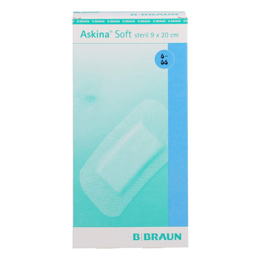 Das Produktfoto zeigt Askina Soft Wundverband 9x20 Cm Steril (30 stk) PZN 12736226