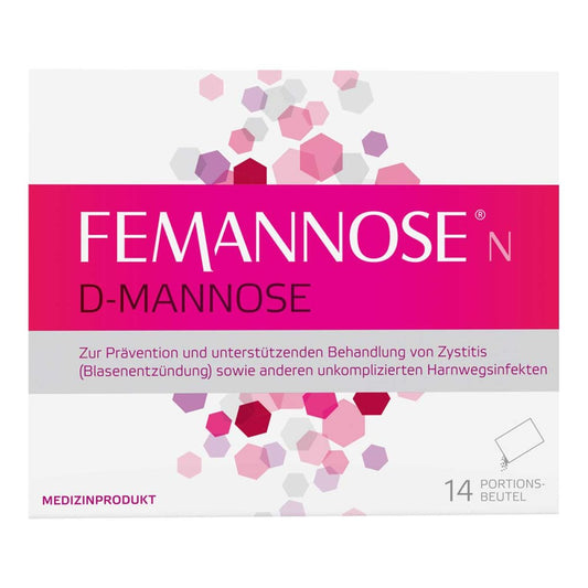 Das Produktfoto zeigt Femannose N Granulat Portionsbeutel (14 stk) PZN 12828537