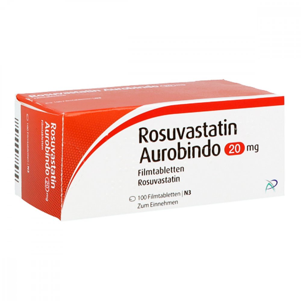 Rosuvastatin Aurobindo 20 Mg Filmtabletten (100 stk)