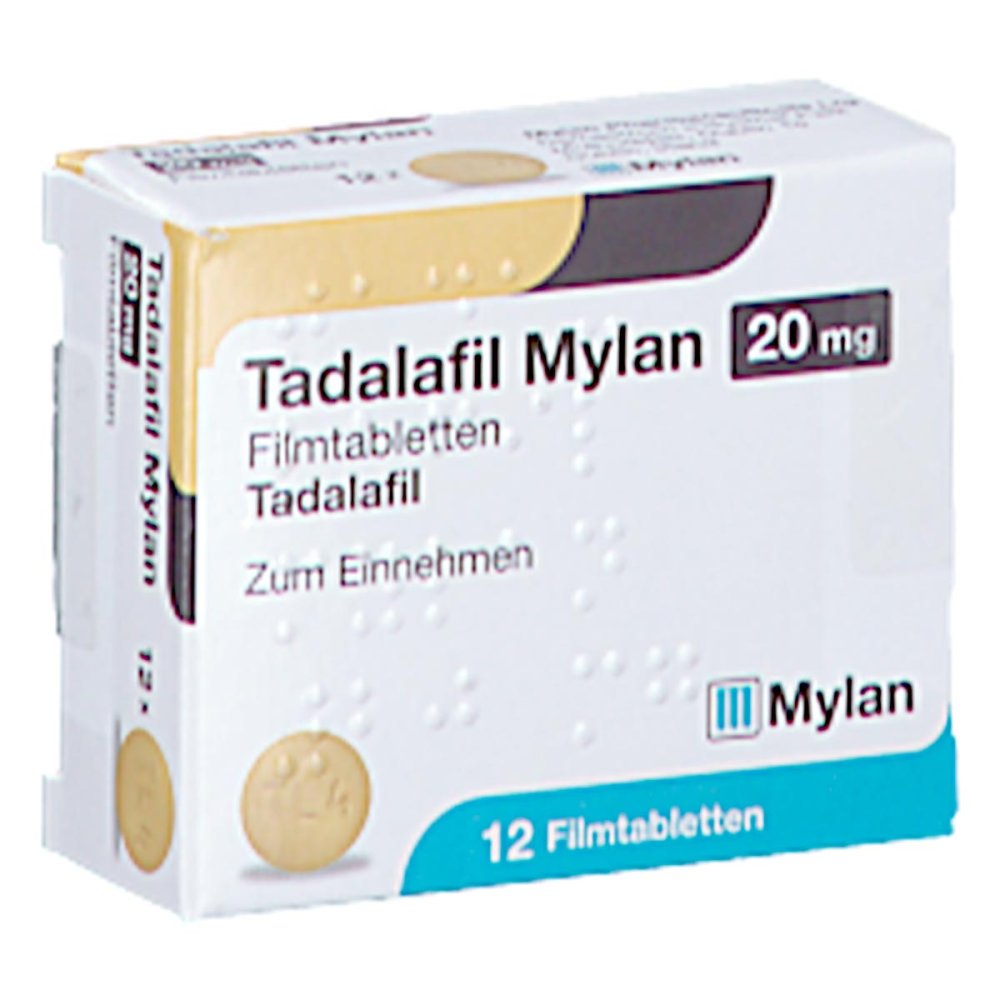 Tadalafil Mylan 20 Mg Filmtabletten (12 stk)