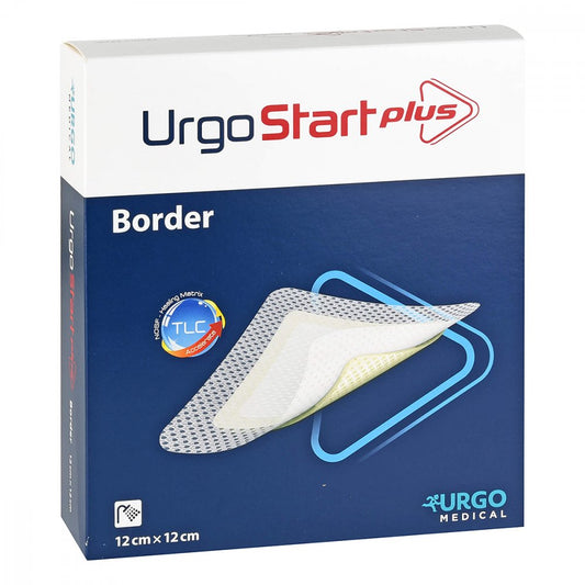 Das Produktfoto zeigt Urgostart Plus Border 12x12 Cm Wundverband (10 stk) PZN 12898928