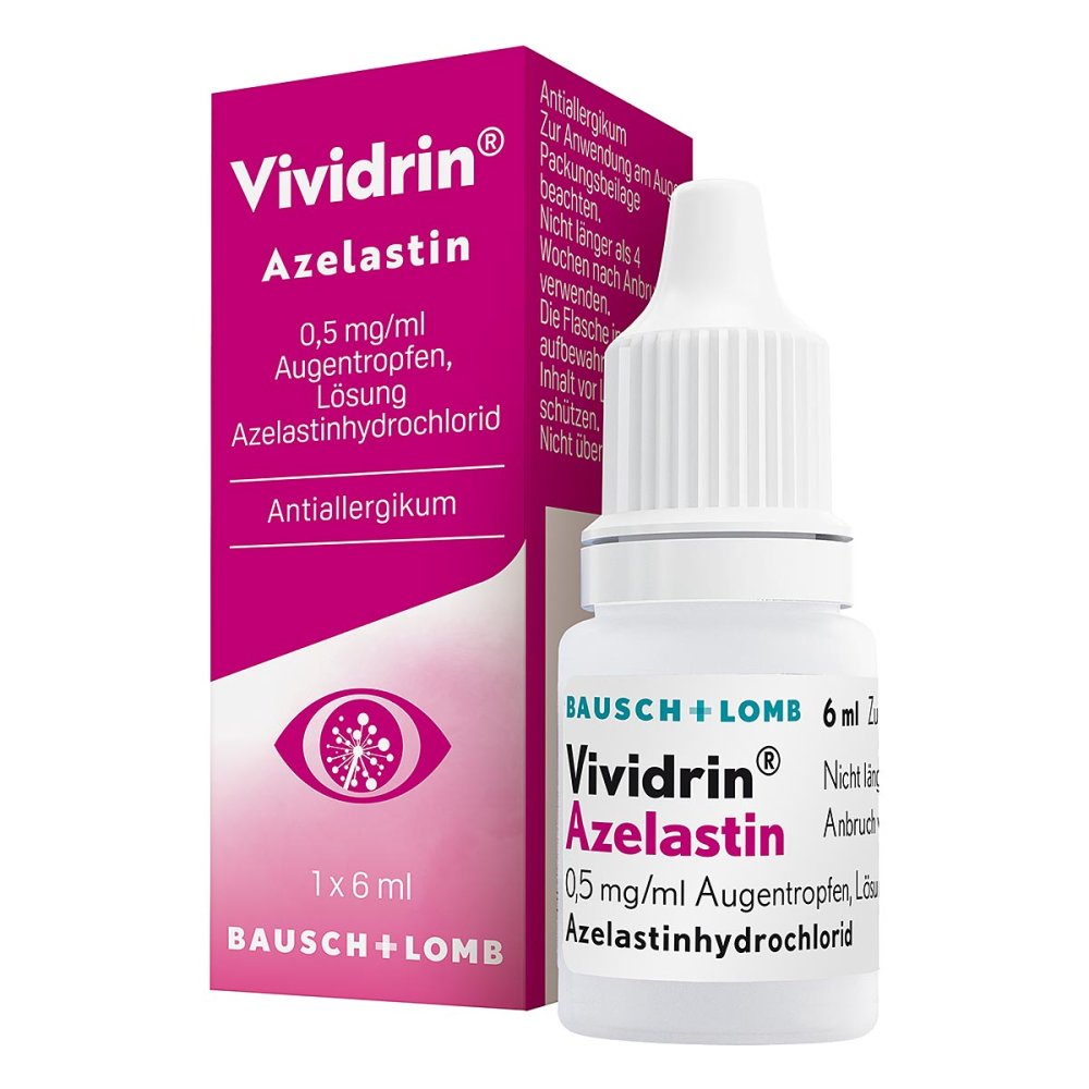 Vividrin Azelastin 0,5 Mg/Ml Augentropfen (6 ml)